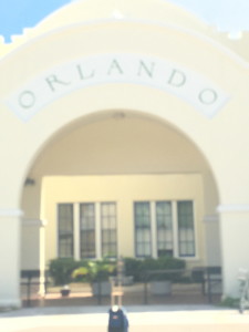 Exterior of Orlando passenger train station