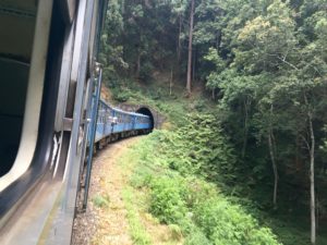 Passenger train tunnel in Sri Lanka
