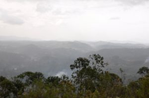 Train view of Sri Lanka hill country