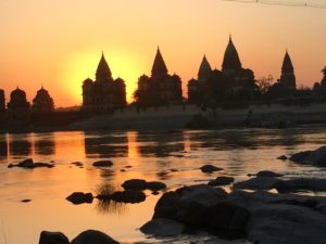 Orchha cenotaphs in northern India