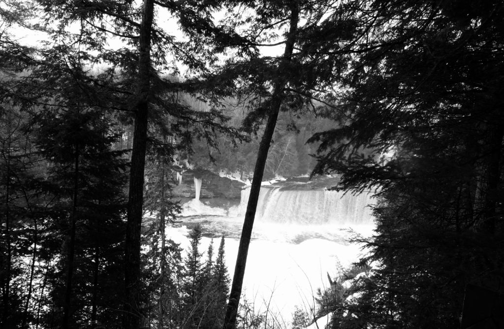 Waterfall in Michigan Upper Peninsula